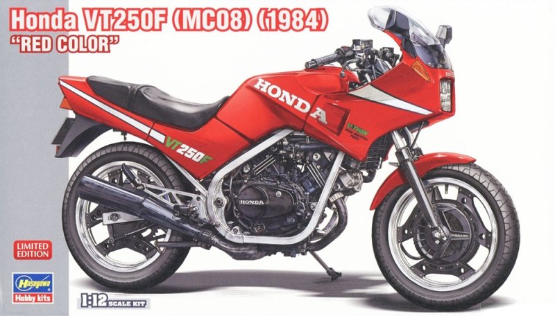 Hasegawa 21780 - 1/12 Honda VT250F (MC08) 1984 Red Color