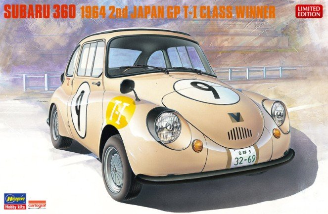 Hasegawa 20322 - Subaru 360 1964 2nd Time Japan GP T-1 Class Winner