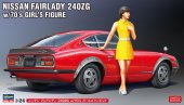 Hasegawa SP539 - 1/24 Nissan Fairlady 240ZG with 70\'s Girl Figure 52339