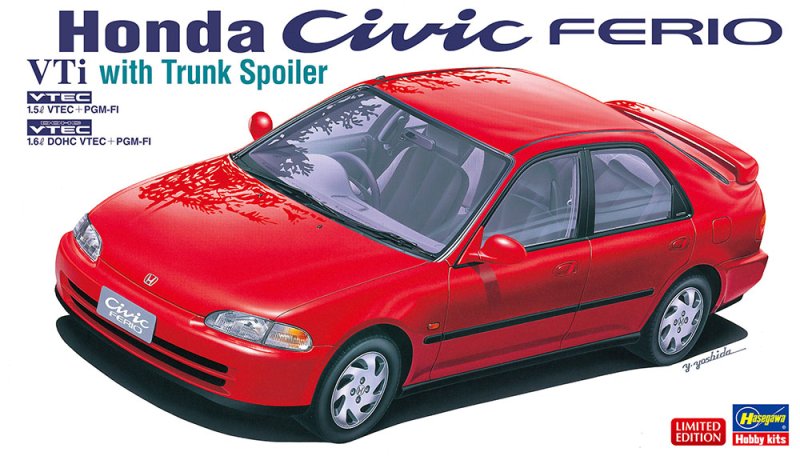 Hasegawa 20348 - 1/24 Honda Civic ferio VTi with Trunk Spoiler Ver. (VTEC)