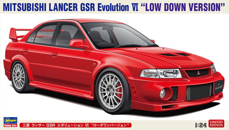 Hasegawa 20803 - 1/24 Mitsubishi Lancer GSR Evolution VI (Low Down Version)