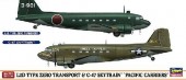 Hasegawa 10687 - 1/200 L2D Type Zero Transport & C-47 Skytrain Pacific Carriers
