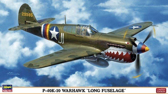 Hasegawa 07319 - 1/48 P-40K-10 Warhawk Long Fuselage