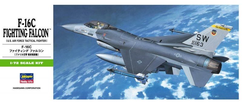 Hasegawa 01232 - 1/72 B2 F-16C Fighting Falcon (U.S. Air Force Tactical Fighter)