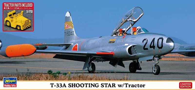 Hasegawa 02363 - 1/72 T-33A Shooting Star w/Tractor