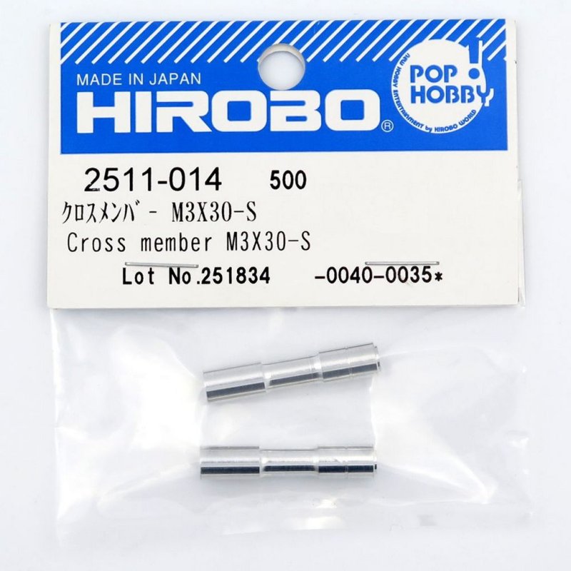 HIROBO 2511-014 CROSS MEMBER M3 X 30-S #2511014