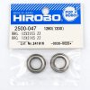 HIROBO 2500-047 BALL BEARING 12 X 21 X 5 MM 2PCS #6801ZZ #2500047