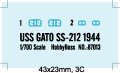 alt="Hobby Boss 87013 USS GATO SS-212 1944 WWII" title="Hobby Boss 87013 USS GATO SS-212 1944 WWII"