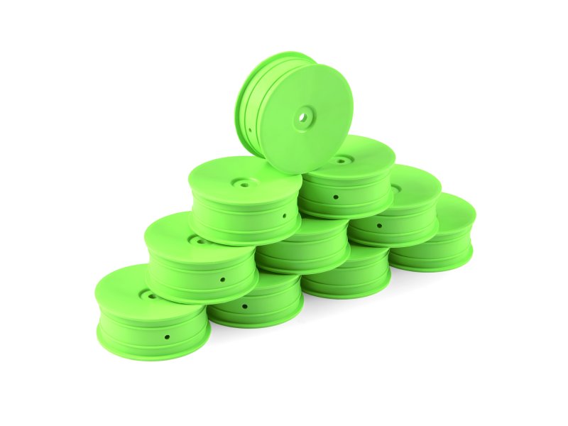 HUDY 803211-G 1/10 OFF-ROAD Wheel - 2WD - Front - Green (10)