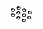 HUDY 296510-K - Aluminium Countersunk Shim - Black (10)