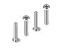 HUDY 908316-T Titanium SUPER-LOW Head Screw Centering DIA M3x16 (4)