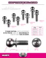 alt="HUDY 990006 Titan Ball Stud D=4.9 / L=6 / S=3.5 / 2mm HEX (2)" title="HUDY 990006 Titan Ball Stud D=4.9 / L=6 / S=3.5 / 2mm HEX (2)"