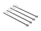 HUDY 105120 Carbon Tire Stick 1/10 ON-ROAD & OFF-ROAD Wheels With 4mm Mounting Hole (4)