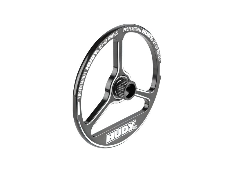 HUDY 109480 - Aluminium Tweak SET - UP Wheel FOR 1/10 PAN CAR (2)