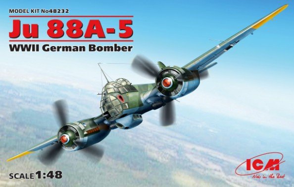 ICM 48232 - 1/48 Ju 88A-5, Wwii German Bomber