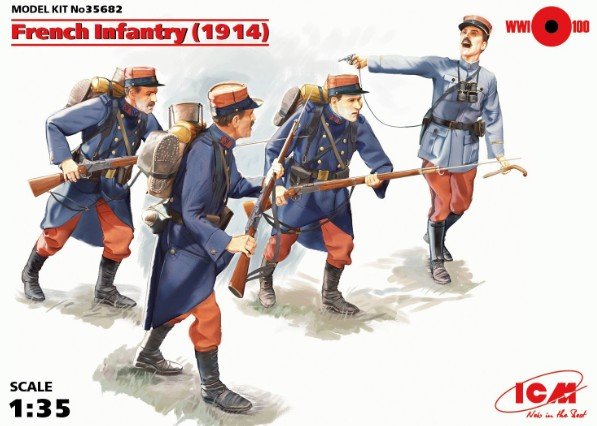 ICM 35682 - 1/35 French Infantry (1914), (4 figures)