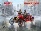 ICM 24017 - 1/24 Model T 1914 Fire Truck With Crew