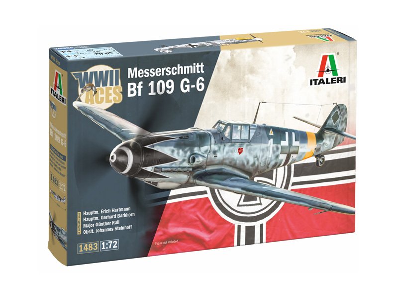 Italeri 1483 - 1/72 Messerschmitt Bf 109 G-6 Aces
