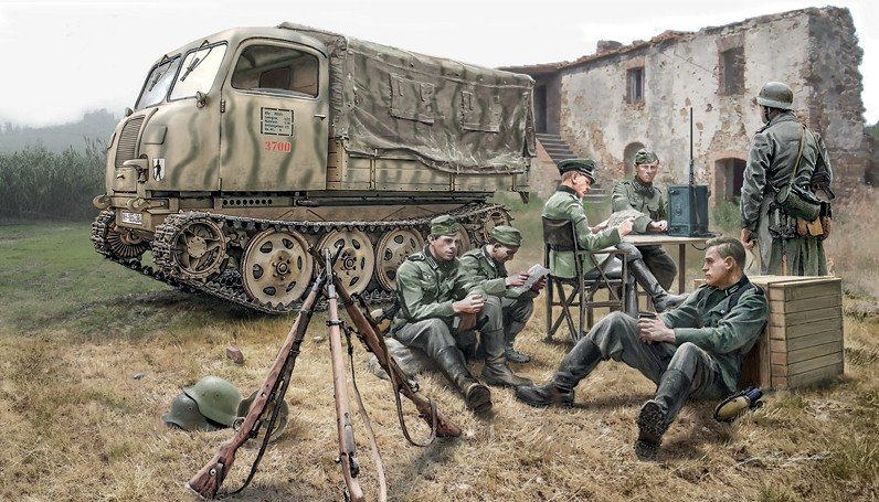 Italeri 6549 - 1/35 Steyer RSO/O1 With German Soldiers