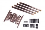 Axial Racing SCX-10 Dingo Aluminum Skid Plate & Linkage Set (Gunmetal)