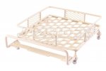Medium Metal Luggage Tray - White