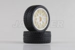 24mm Mesh Wheels (2pcs,White) with Radial Tires (Type B) 24mm Mesh Wheels (2pcs,White) with Radial Tires (Type B)
