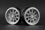 Aluminum 1.9\'\' Beadlock 10 Spokes Wheels (TYPE F) - Gun Metal