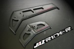 Plastic Horizontal / Vertical Tail Stabilizer Fin Set For Align Trex T-rex 450 AE SE V2 parts - Jazrider Brand [JR-HAG-TX450-048]