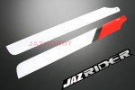 Align T-rex TRex 500 parts 3D 430mm Carbon Fiber Main Blade (Red with White) - Jazrider Brand [JR-HAG-TX500-001]