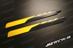 Align T-rex TRex 500 parts - Glass Fiber Main Blade 425mm (Yellow with Black) - Jazrider Brand [JR-HAG-TX500-013]