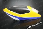 Glass Fibre Canopy (Yellow w/ Blue and White) For Align T-rex TRex 500 parts - Jazrider Brand [JR-HAG-TX500-052]