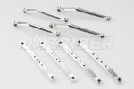 Tamiya CC-02 Chassis Aluminum Upper & Lower Suspension Link Arms Set (Silver)