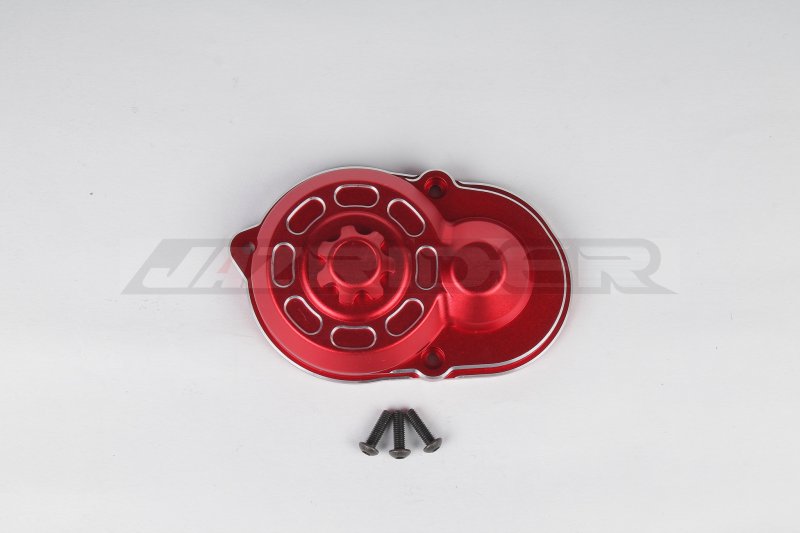 Tamiya DT02/ DT03/ DT04/ Hornet EVO. Aluminum Gear Box Cover (Red)