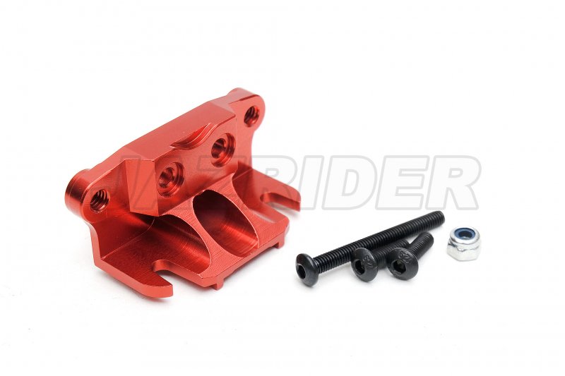 Tamiya Thunder shot/ Thunder Dragon/ Fire Dragon/ Terra Scorcher Aluminum Front Suspension Arm Mount/Gearbox Support (A5 Parts) (Red)