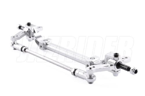 Tamiya Tractor Trucks - Silver (HD ver.) Aluminum Front Axle Set