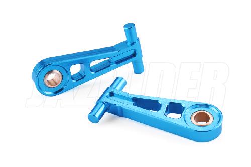 Tamiya TT-02 Aluminum Front Upper Suspension Arm (Light Blue)