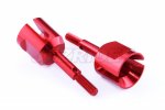 Tamiya TT-02 Aluminum Wheel Axle (Red)