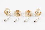 Traxxas TRX-4 HD Brass 12mm Wheel Hex Hubs Adapter (5mm thick)