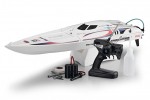 Kyosho 41031 - 15 CLASS ENGINE POWERED RACING BOAT - GP Twin Storm 800 FRP Hull Readyset