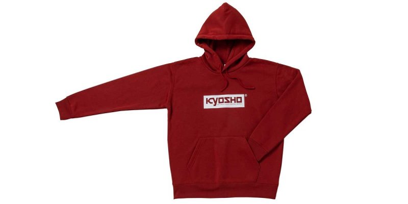 Kyosho KOS-PK01BG-L - KYOSHO Box Logo Hoodie (Burgundy/L)