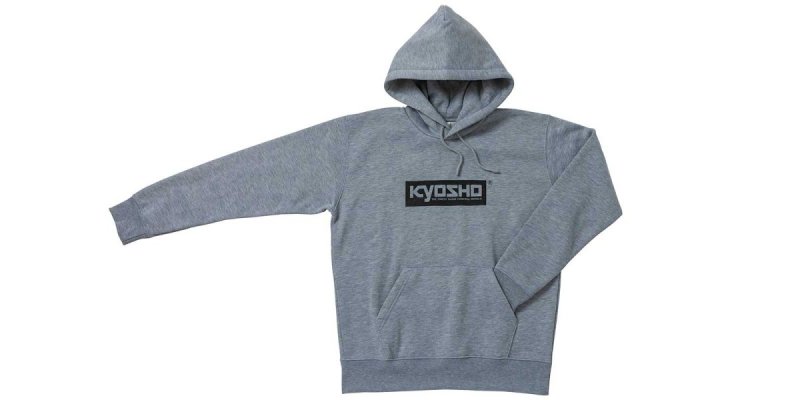 Kyosho KOS-PK01GY-L - KYOSHO Box Logo Hoodie (Gray/L)