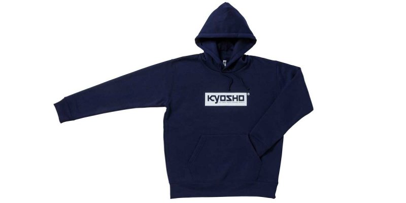 Kyosho KOS-PK01NV-L - KYOSHO Box Logo Hoodie (Navy/L)