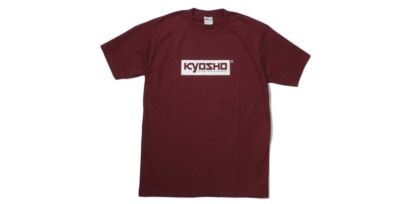 Kyosho KOS-TS01BG-S - KYOSHO Box Logo T-shirt (Burgundy/S)