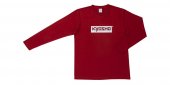 Kyosho KOS-LTS01BG-M - KYOSHO Box Logo Long T-shirt(Burgundy/M)