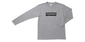 Kyosho KOS-LTS01GY-M - KYOSHO Box Logo Long T-shirt(Gray/M)