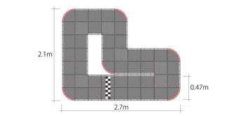 Kyosho 87032 - Mini-Z GrandPrix Circuit 30 Short Track Kit Compact