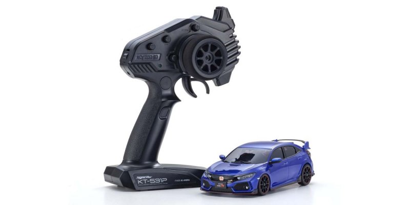 Kyosho 32613BL - MINI-Z AWD Honda CIVIC Type R Brilliant Sporty Blue Metallic