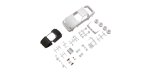 Kyosho MZN235 - MAZDA RX-7 SA22C White Body set w/rim