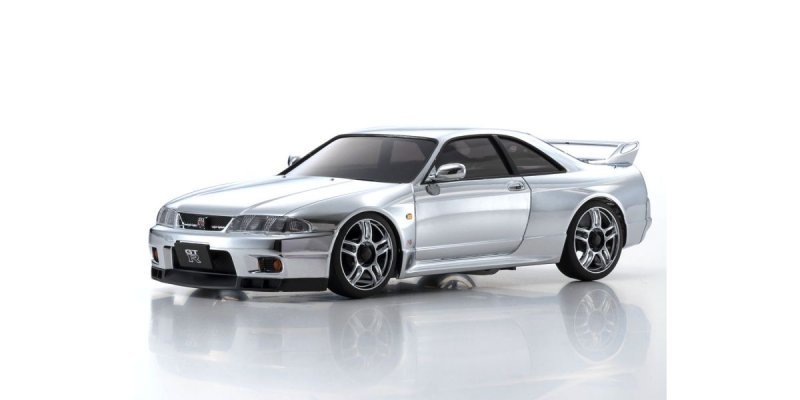 ASC MA020S Mini-Z CUP 20th Anniversary NISSAN SKYLINE GT-R V.Spec (R33)  Chrome Silver - Kyosho MZP438CS