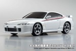 Kyosho 30404PW - 1/27 R/C EP TOURING CAR MINI-Z Racer MR-015 RM - NISMO SILVIA R-tune - Pearl White